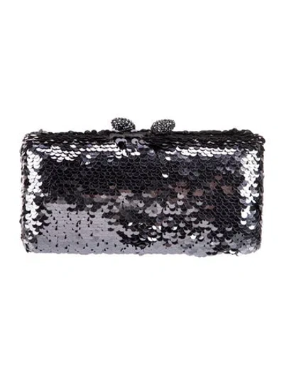 Pre-owned Kotur Sequins Evening Bag In Blue