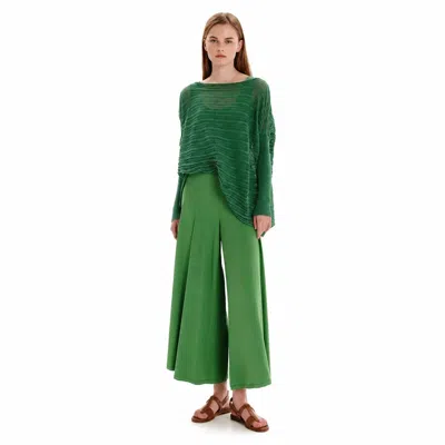 Kourbela Archetypes Knit Long-sleeved Top In Green