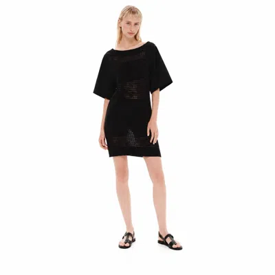 Kourbela Connection Mini Knit Dress In Black