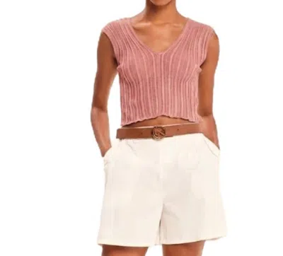 Kourbela Sleeveless Knitted Crop Top In Summer Rose In Multi