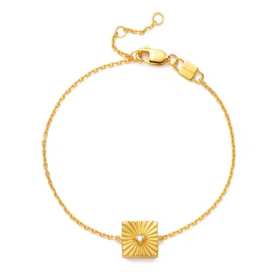 Kouree Women's Gold You've Got This' Fixed Charm Bracelet