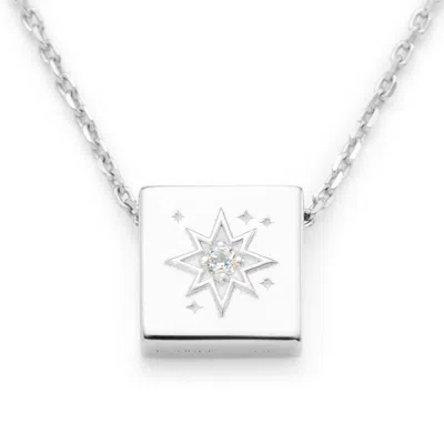 Kouree Women's 'one Of A Kind' Necklace Pendant Charm - Sterling Silver With White Topaz