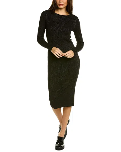 Kourt Alexandra Midi Dress In Black
