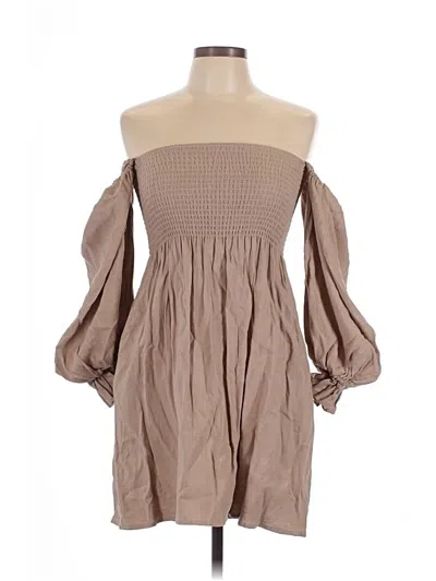 Pre-owned Kourt Casual Dress In Brown