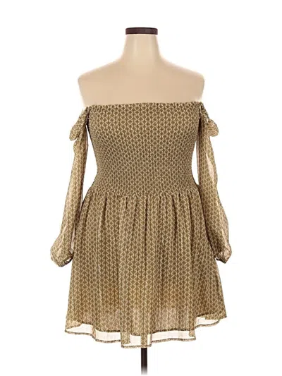 Pre-owned Kourt Casual Dress In Brown