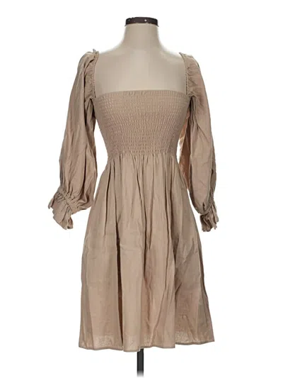 Pre-owned Kourt Casual Dress In Brown
