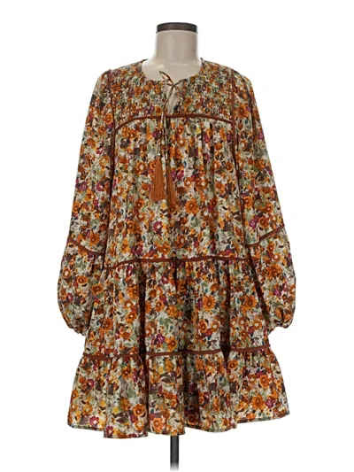 Pre-owned Kourt Casual Dress In Brown