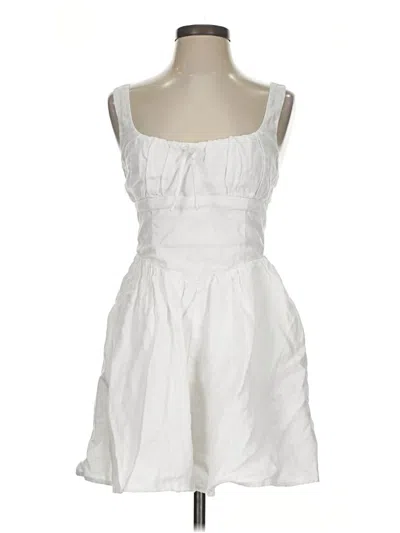 Pre-owned Kourt Casual Dress In White