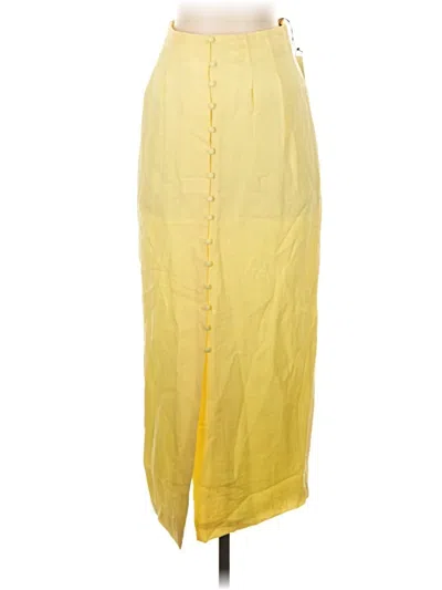 Pre-owned Kourt Casual Skirt In Yellow