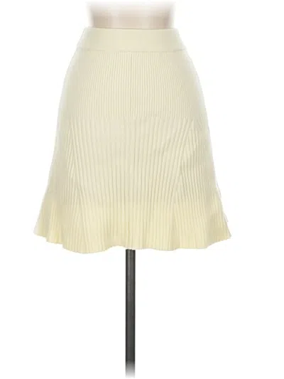 Pre-owned Kourt Formal Skirt In White