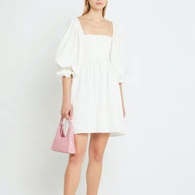Kourt Portia Mini Dress In White