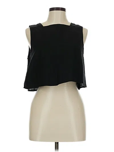 Pre-owned Kourt Sleeveless Blouse In Black