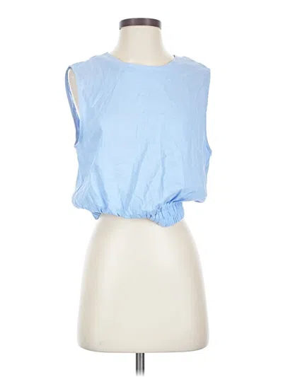 Pre-owned Kourt Sleeveless Blouse In Blue