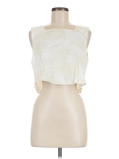 Pre-owned Kourt Sleeveless Blouse In Ivory