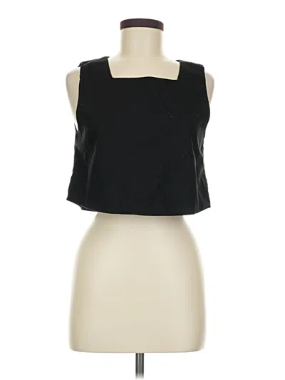 Pre-owned Kourt Sleeveless Top Black Strapless Neckline Tops