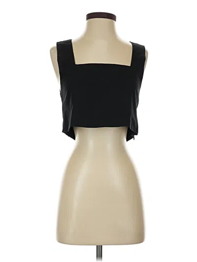 Pre-owned Kourt Sleeveless Top Black Strapless Neckline Tops