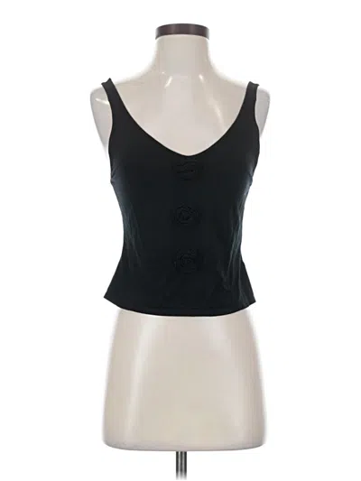 Pre-owned Kourt Sleeveless Top Black Sweetheart Neckline Tops