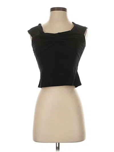 Pre-owned Kourt Sleeveless Top Black Sweetheart Neckline Tops