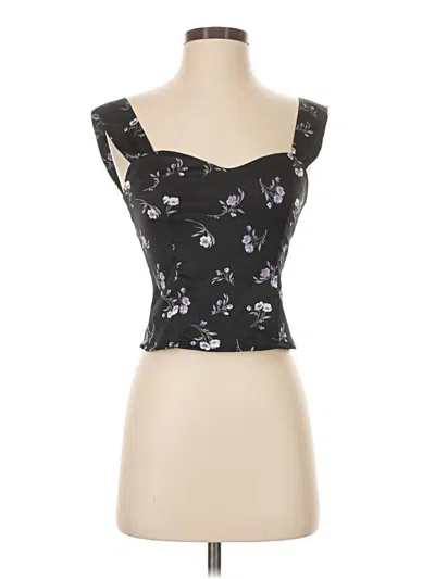 Pre-owned Kourt Sleeveless Top Black Sweetheart Neckline Tops