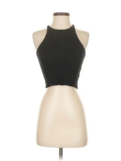 Pre-owned Kourt Tank Top Black Halter Neckline Tops