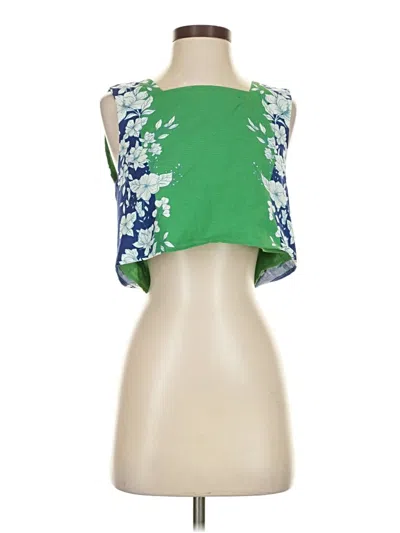 Pre-owned Kourt Tube Top Green Strapless Neckline Tops