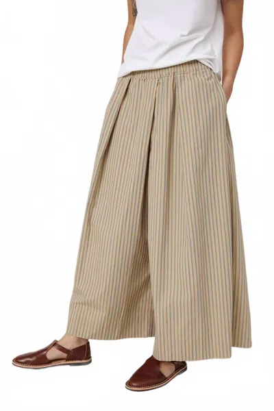 Kowtow Athena Pant In Double Pinstripe In Multi