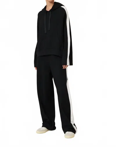 Kowtow Contrast Hoodie In Black & White