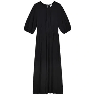 Kowtow Gather Drape Dress In Black
