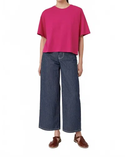Kowtow Light Boxy Tee In Magenta In Pink