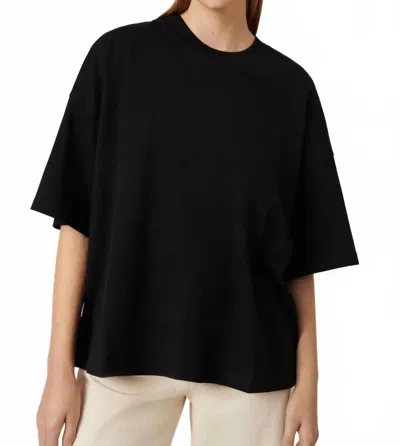 Kowtow Oversized Short Sleeve Boxy Tee In Black