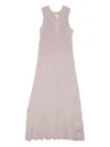 Kowtow Ribbed Sleeveless Dress In Pink