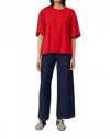Kowtow Shadow Tee In Red In Red
