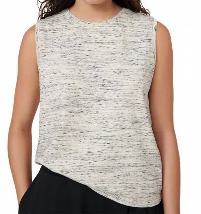 Kowtow Sleeveless Singlet Top In Marble In Gray