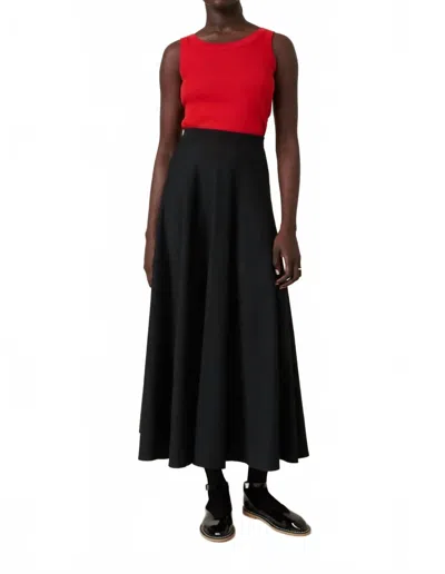 Kowtow Sphere Midi Skirt In Black