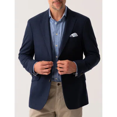Koy Clothing Classic Tailored Wool Blazer In Blue