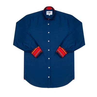 Koy Clothing Men's Blue Mara Oxford Shirt - Navy