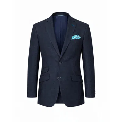 Koy Clothing Men's Blue Navy Linen Blazer