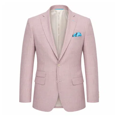 Koy Clothing Men's Dusty Pink Blazer - Linen, Wool & Silk