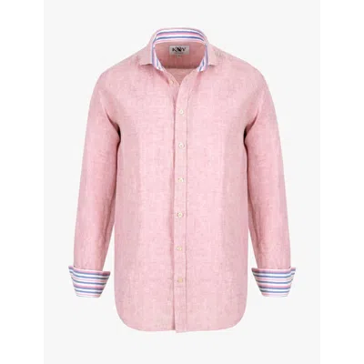 Koy Clothing Men's Dusty Pink Linen Shirt