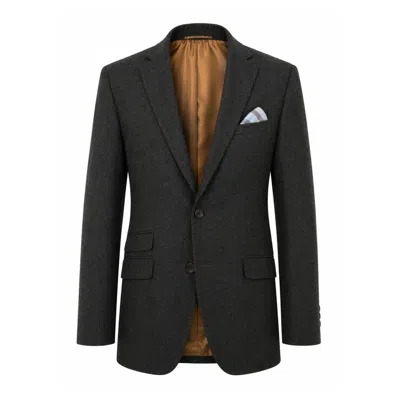 Koy Clothing Men's Green Olive Wool & Cashmere Blend Blazer