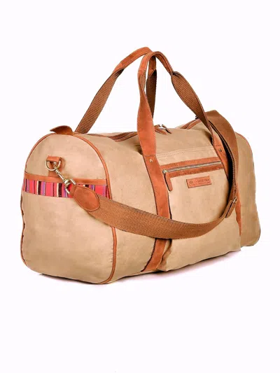 Koy Clothing Men's Neutrals Canvas Explorer Duffle Bag - Tan In Yellow