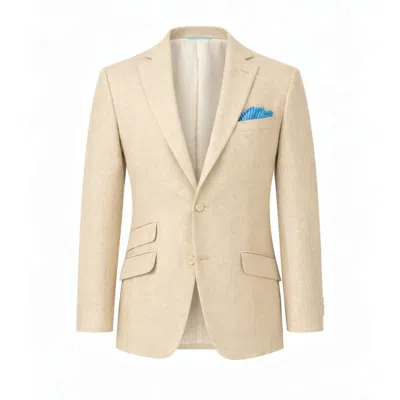 Koy Clothing Men's Neutrals Pale Beige Linen Blazer