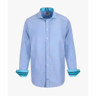 Koy Clothing Men's Oxford Cotton Shirt - Blue
