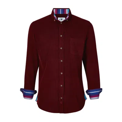 Koy Clothing Men's Red Port Cord Shirt