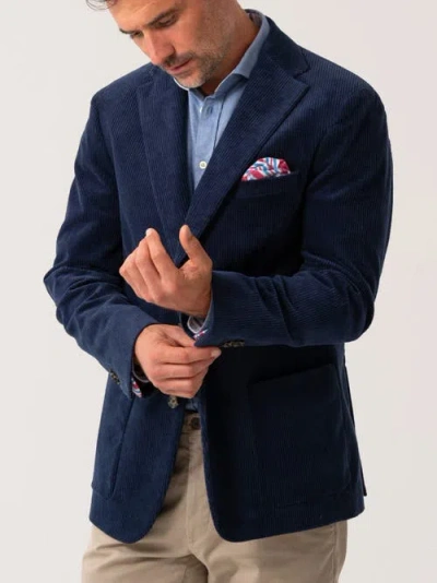 Koy Clothing Premium Blend Corduroy Blazer In Blue