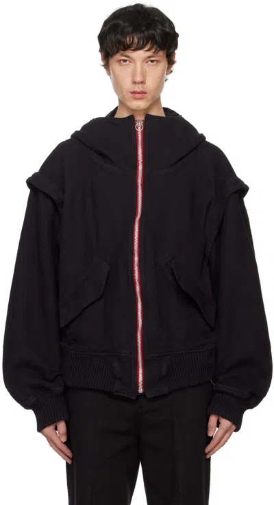 Kozaburo Black Bon-var Bomber Jacket