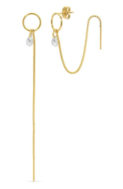Kozakh Chaida Threader Earrings In Gold