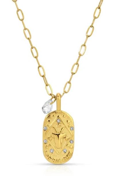 Kozakh Cielo Zodiac Pendant Necklace In Gold