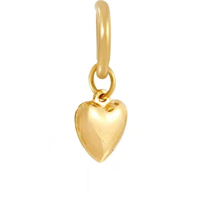 Kozakh Cute Heart Charm In Gold