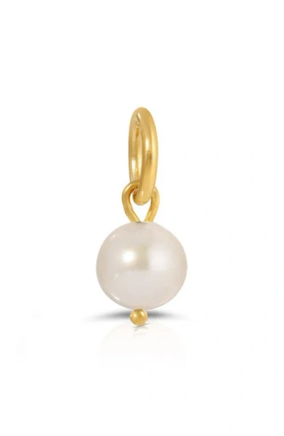 Kozakh Freshwater Pearl Charm In Gold